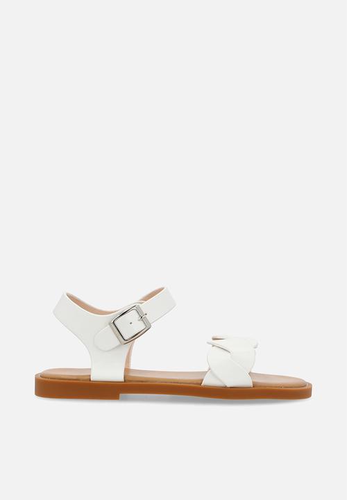 Pop Candy - Weaved sandal - white