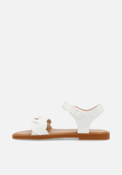 Pop Candy - Weaved sandal - white