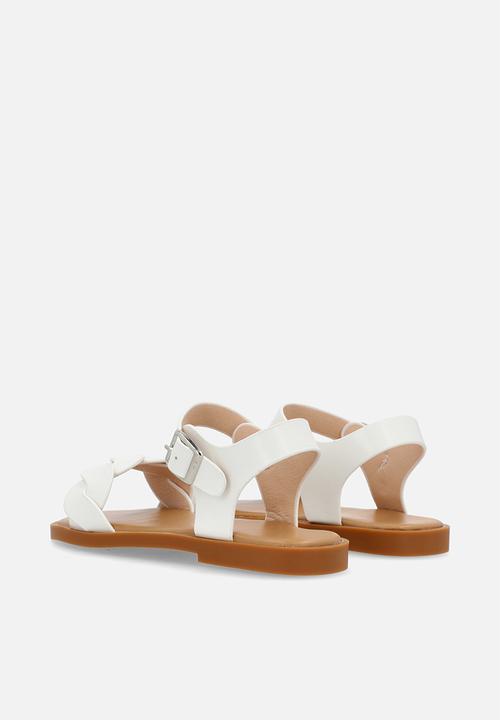 Pop Candy - Weaved sandal - white