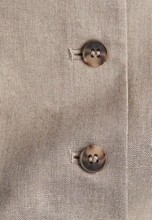 H&M - Linen-blend suit waistcoat - greige