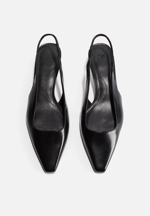 H&M - Pointed slingbacks - black