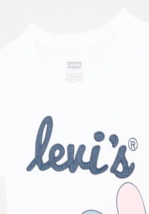 Levi’s® - Lvg daisy applique short sleeve tee - bright white