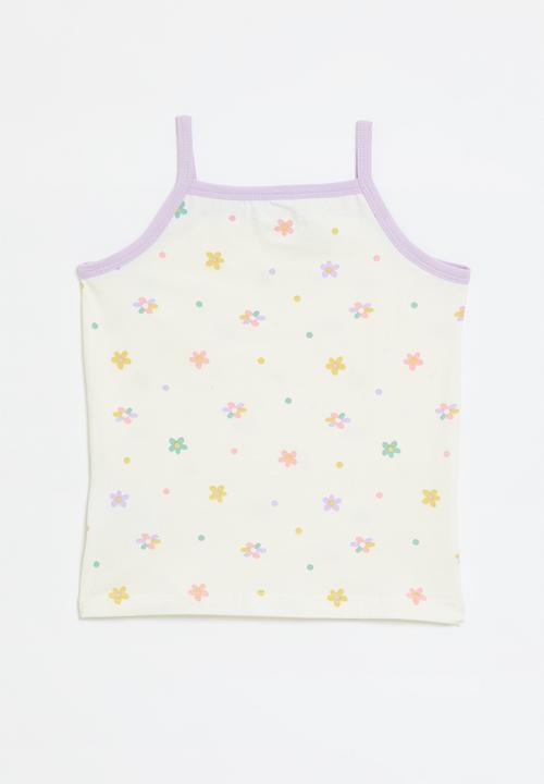 Pop Candy - Printed cami tank top - white