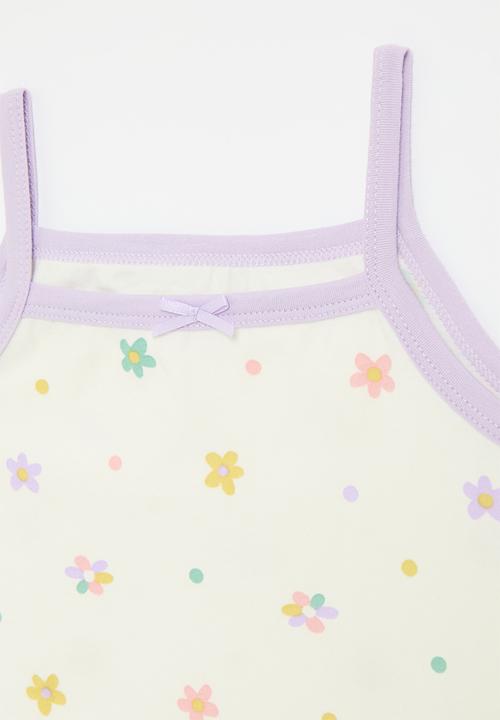 Pop Candy - Printed cami tank top - white