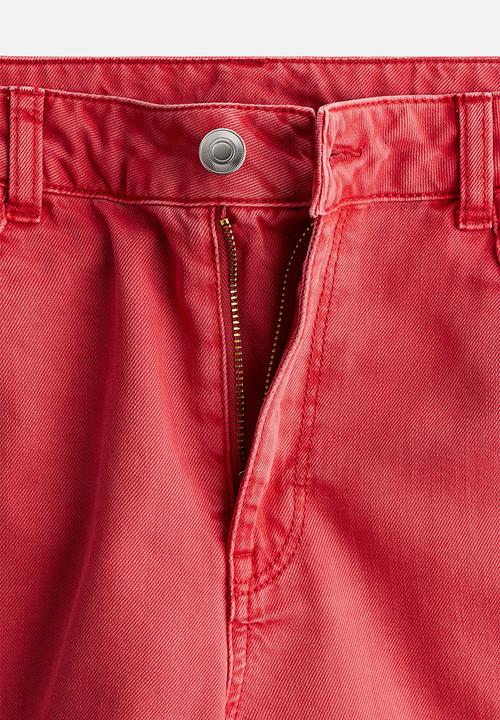 H&M - Wide high jeans - red