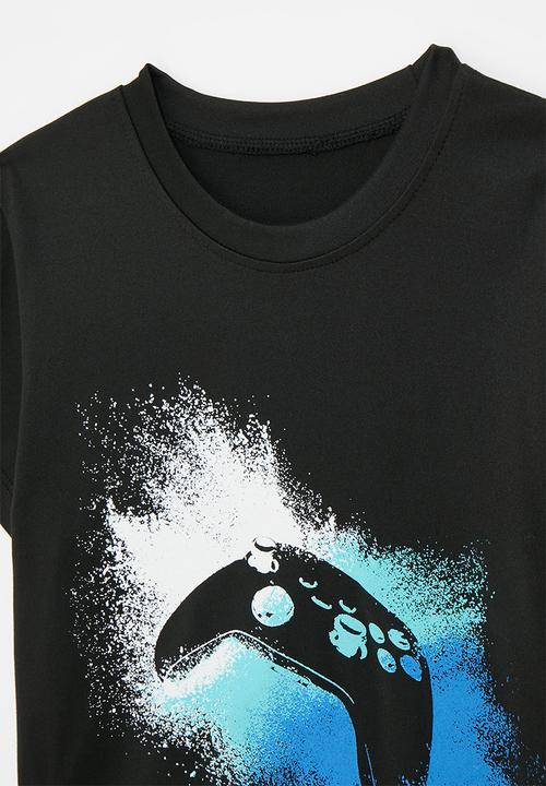 Pop Candy - Console placement print tee - black