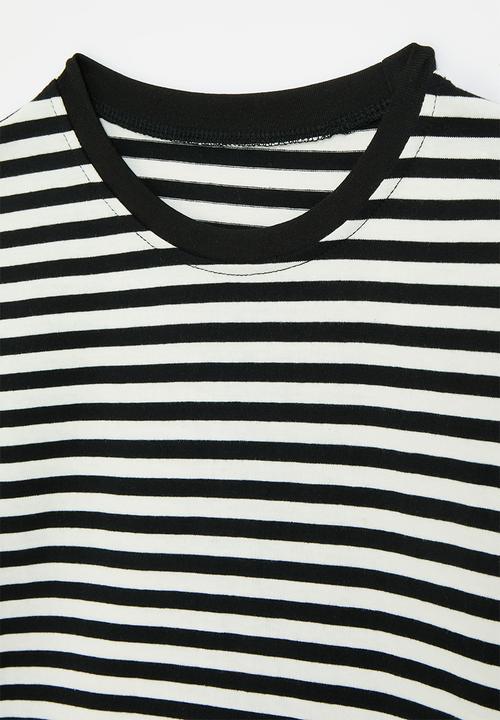 Pop Candy - Striped tee - black & white