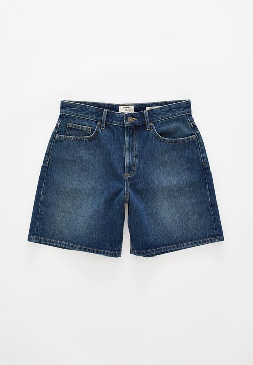 Cotton On - Relaxed denim short - angel blue