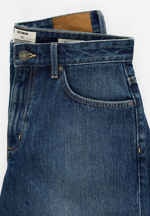 Cotton On - Relaxed denim short - angel blue