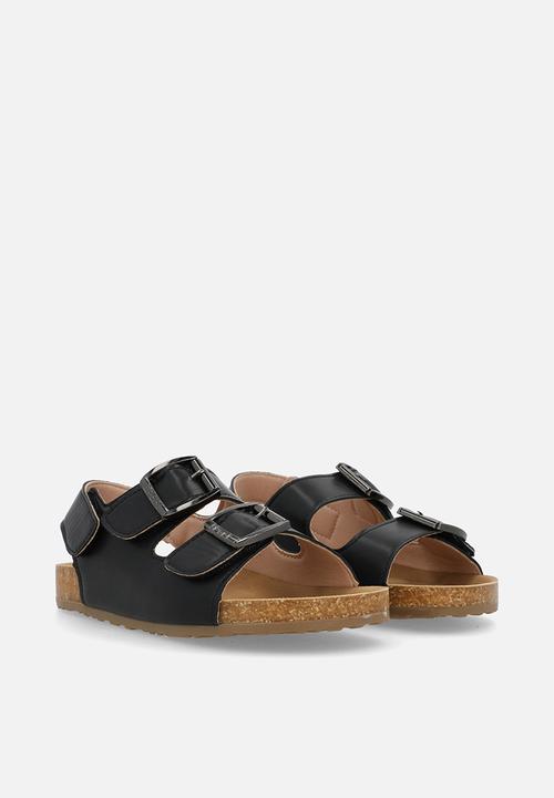 Pop Candy - Twin strap sandals - black