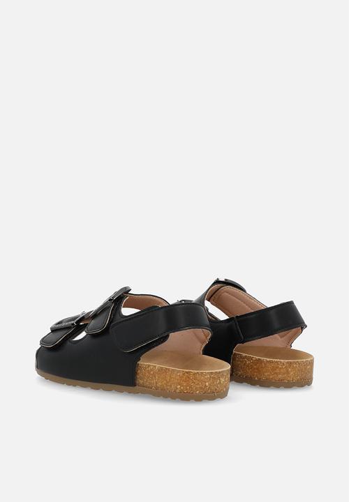Pop Candy - Twin strap sandals - black
