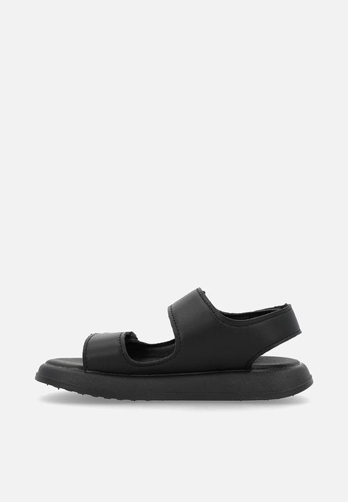 Pop Candy - Twin strap slides - black