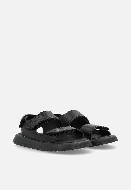 Pop Candy - Twin strap slides - black