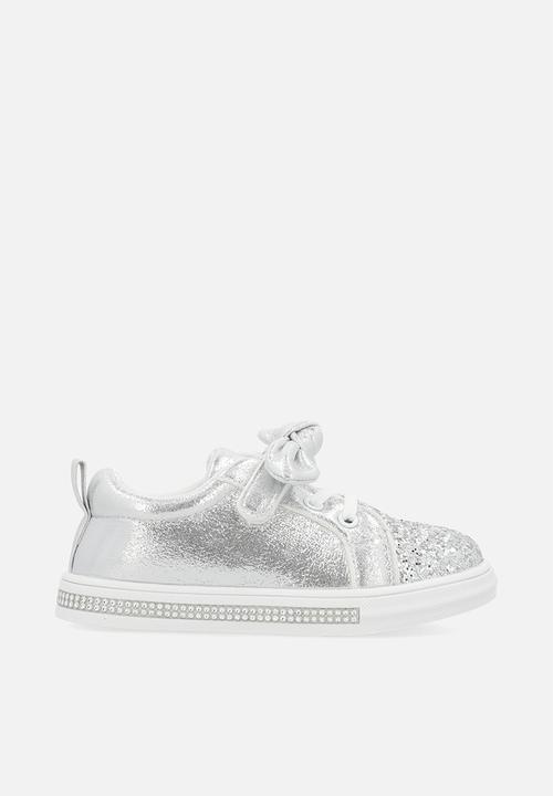 Pop Candy - Glitter sneakers - silver grey