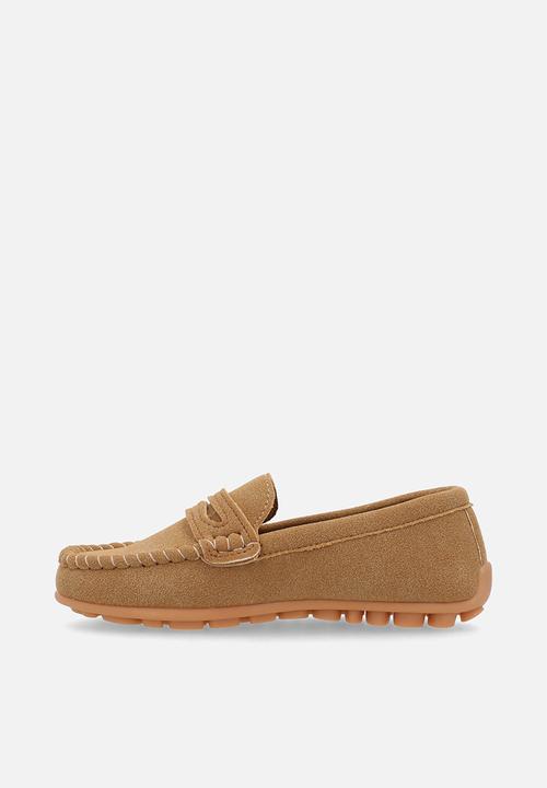 Pop Candy - Faux suede moccasins - brown