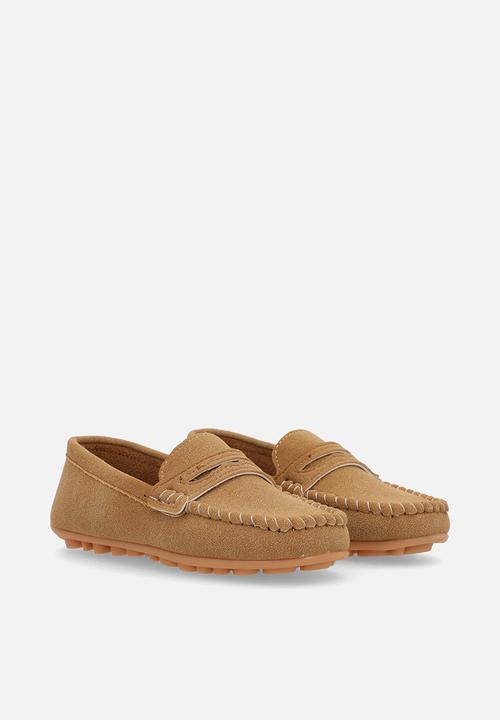 Pop Candy - Faux suede moccasins - brown