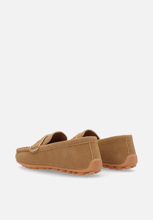 Pop Candy - Faux suede moccasins - brown