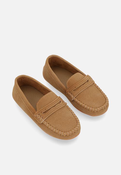 Pop Candy - Faux suede moccasins - brown