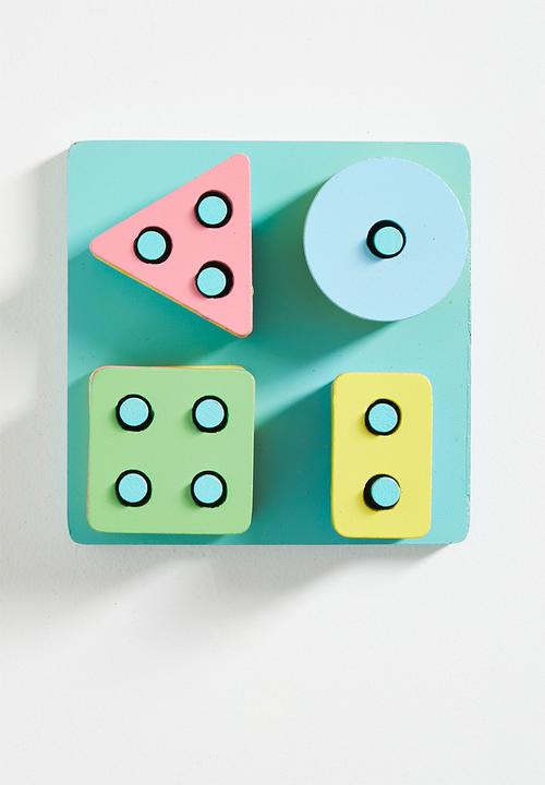 Pop Candy - Wooden building blocks - multicolour
