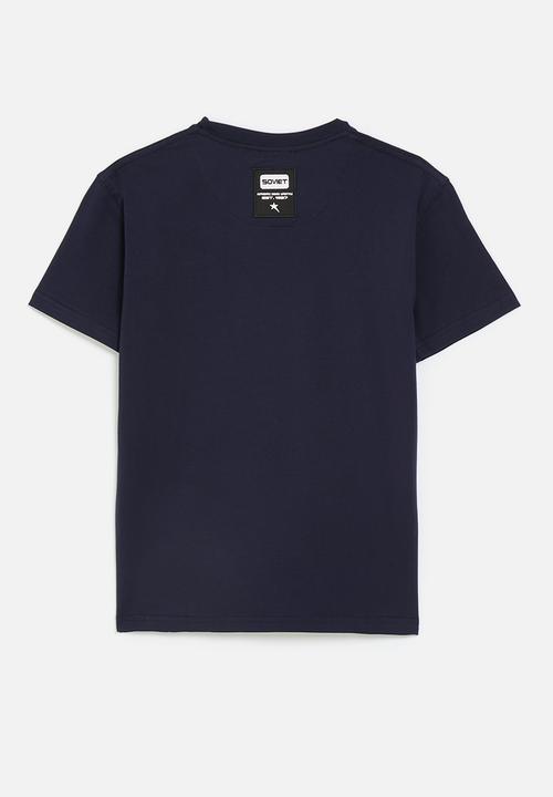 SOVIET - Boys box fit tee - navy