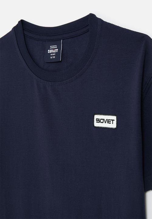 SOVIET - Boys box fit tee - navy