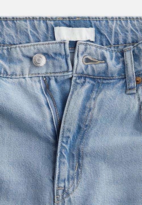 H&M - Wide high jeans - light denim blue