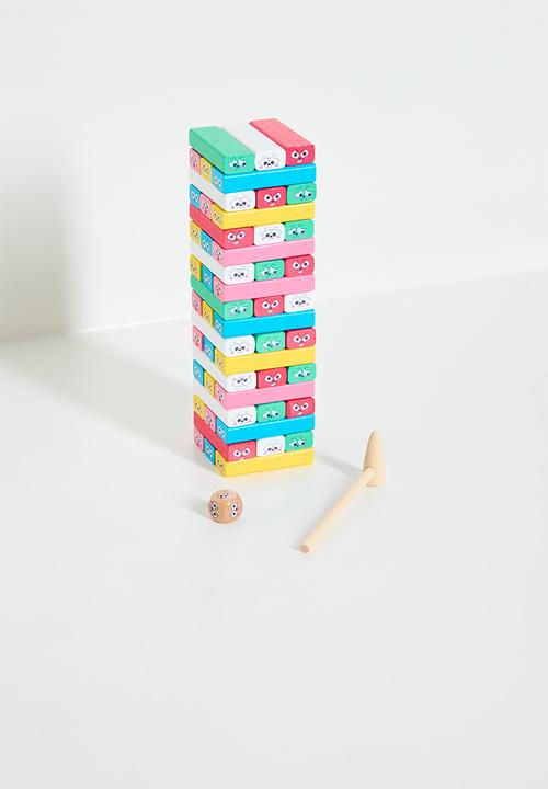 Pop Candy - Wooden balance tower with characters - multi