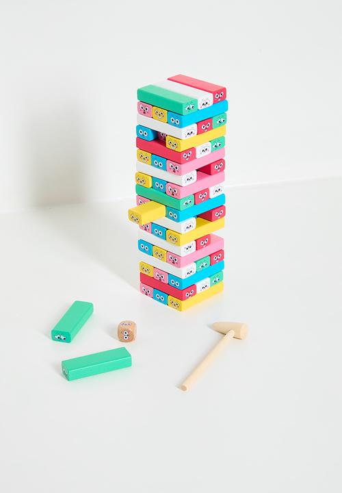 Pop Candy - Wooden balance tower with characters - multi
