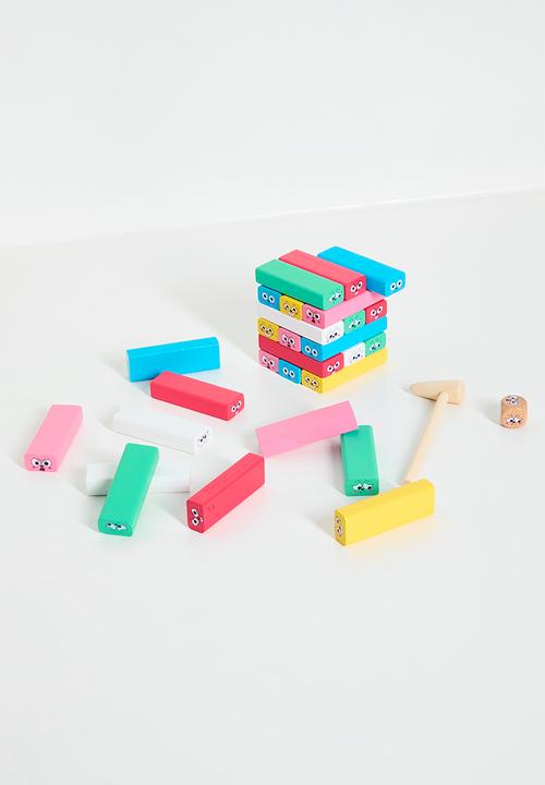 Pop Candy - Wooden balance tower with characters - multi
