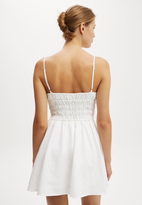 Cotton On - Haven strappy mini dress - white