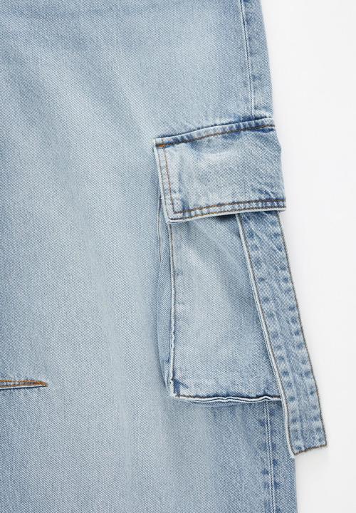 Cotton On - Boyfriend Super Baggy Jean - Cargo Remi Blue