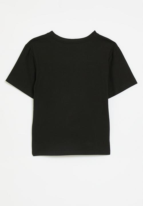 Pop Candy - Pizza placement print tee - black