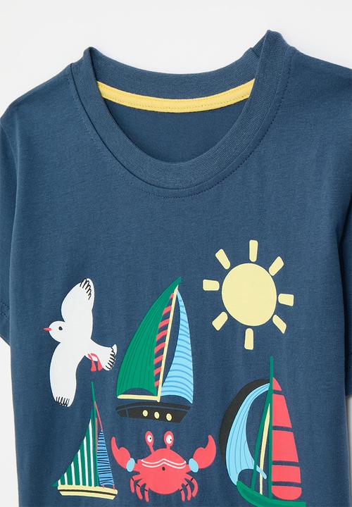 Pop Candy - Placement print tee - capri blue/fun at sea