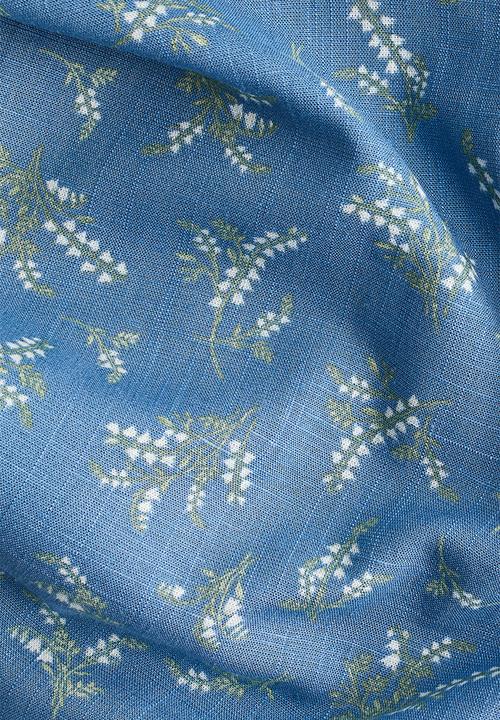 H&M - Tie-detail maxi dress - blue floral