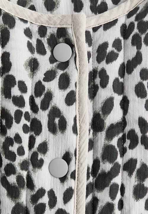H&M - Quilted jacket - black & leopard print