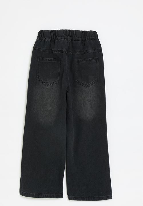 Pop Candy - Wide leg jeans - black