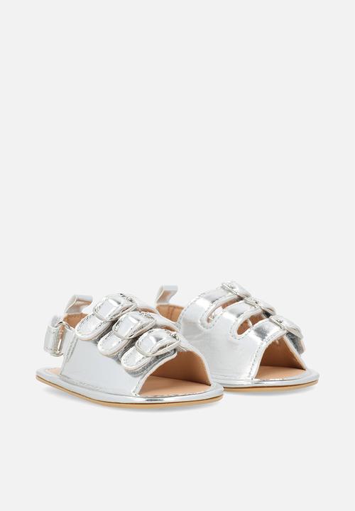 Pop Candy - Buckle strap sandals - silver