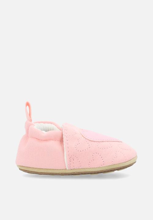 Pop Candy - Heart applique slippers - pink
