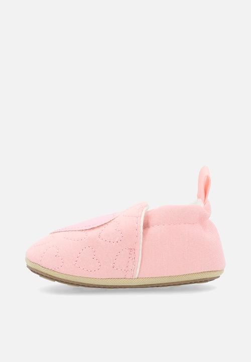 Pop Candy - Heart applique slippers - pink