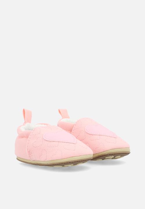Pop Candy - Heart applique slippers - pink