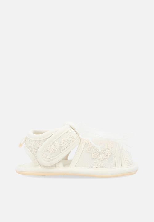 Pop Candy - Caged sandals - white