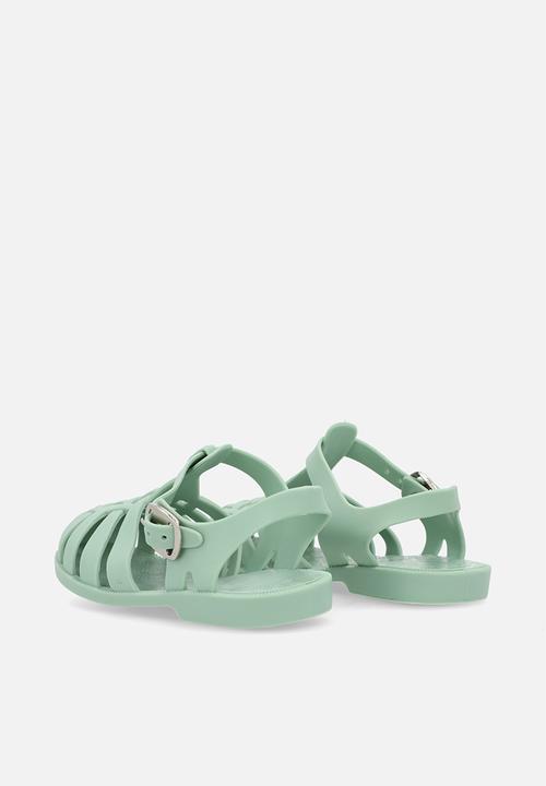 Pop Candy - Caged sandals - sage green