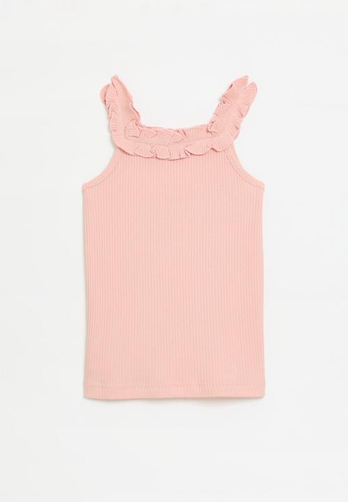 Pop Candy - Frilled collar tee - pink