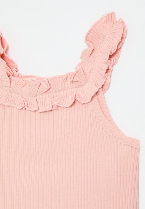 Pop Candy - Frilled collar tee - pink