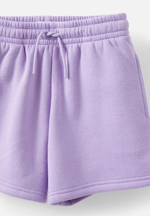 Cotton On - Sammy fleece short - lilac mood