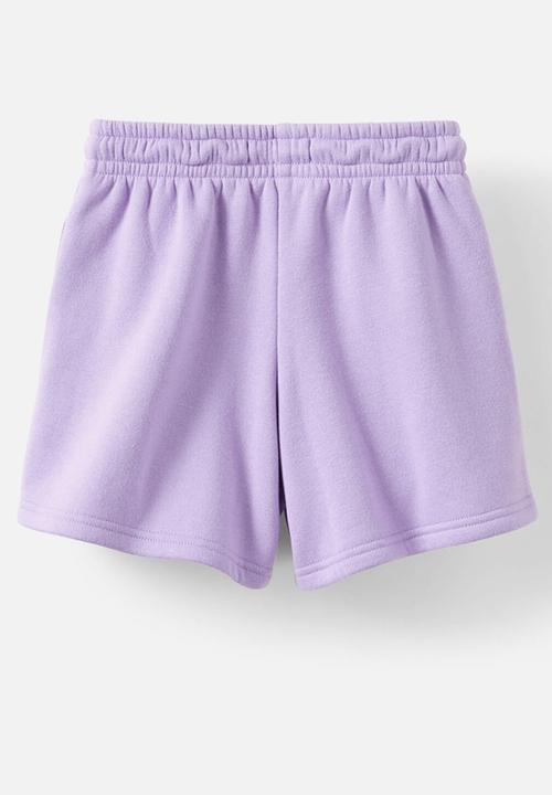 Cotton On - Sammy fleece short - lilac mood