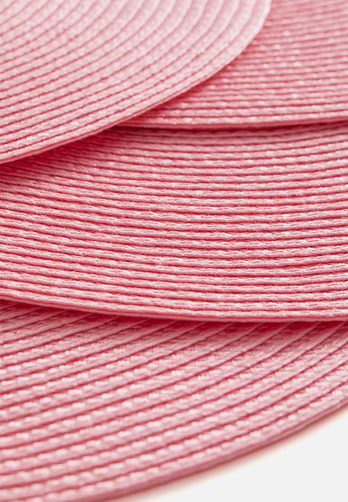 H&M - 4 pack place mats - bright pink