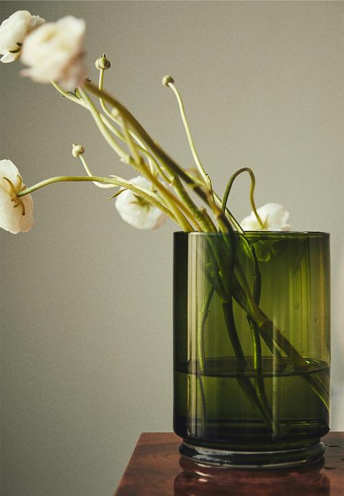 H&M - Large glass candle lantern - green