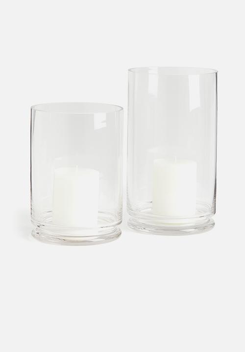 H&M - Extra-large glass candle lantern - clear glass