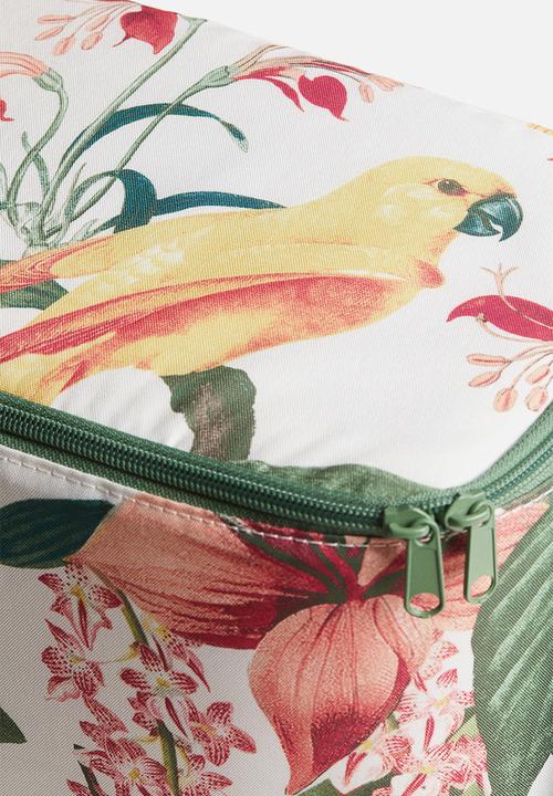 H&M - Large cool bag - light beige floral